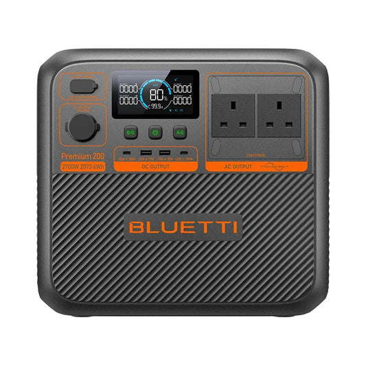 Everglow Tech BLUETTI Premium 200 V2 Portable Power Station | 2,073.6Wh, 2700W (UK PLUG) – PR200V2
