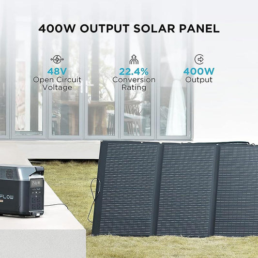 Everglow Tech EcoFlow 400W Portable Solar Panel (SOLAR400W)