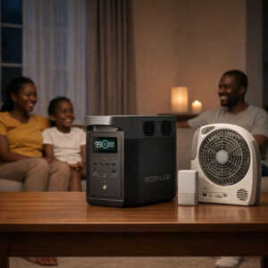 Everglow Tech EcoFlow DELTA 2 BLACK E980 – Portable Power Station (500W, 980Wh) with FREE GIFTS – EFE980-UK