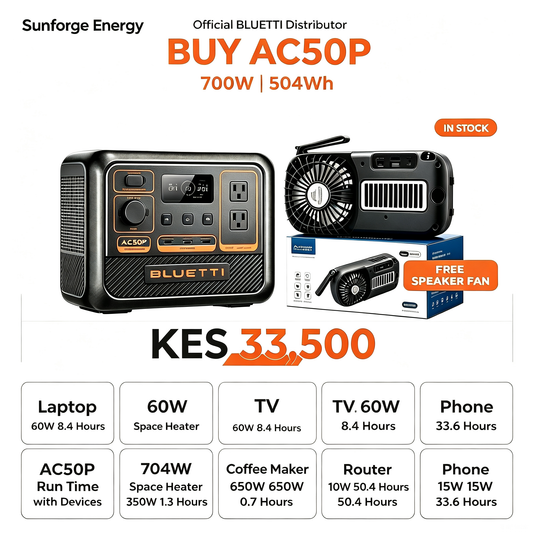 BLUETTI AC50P Solar Portable Power Station/Solar Generator  | 700W 504Wh