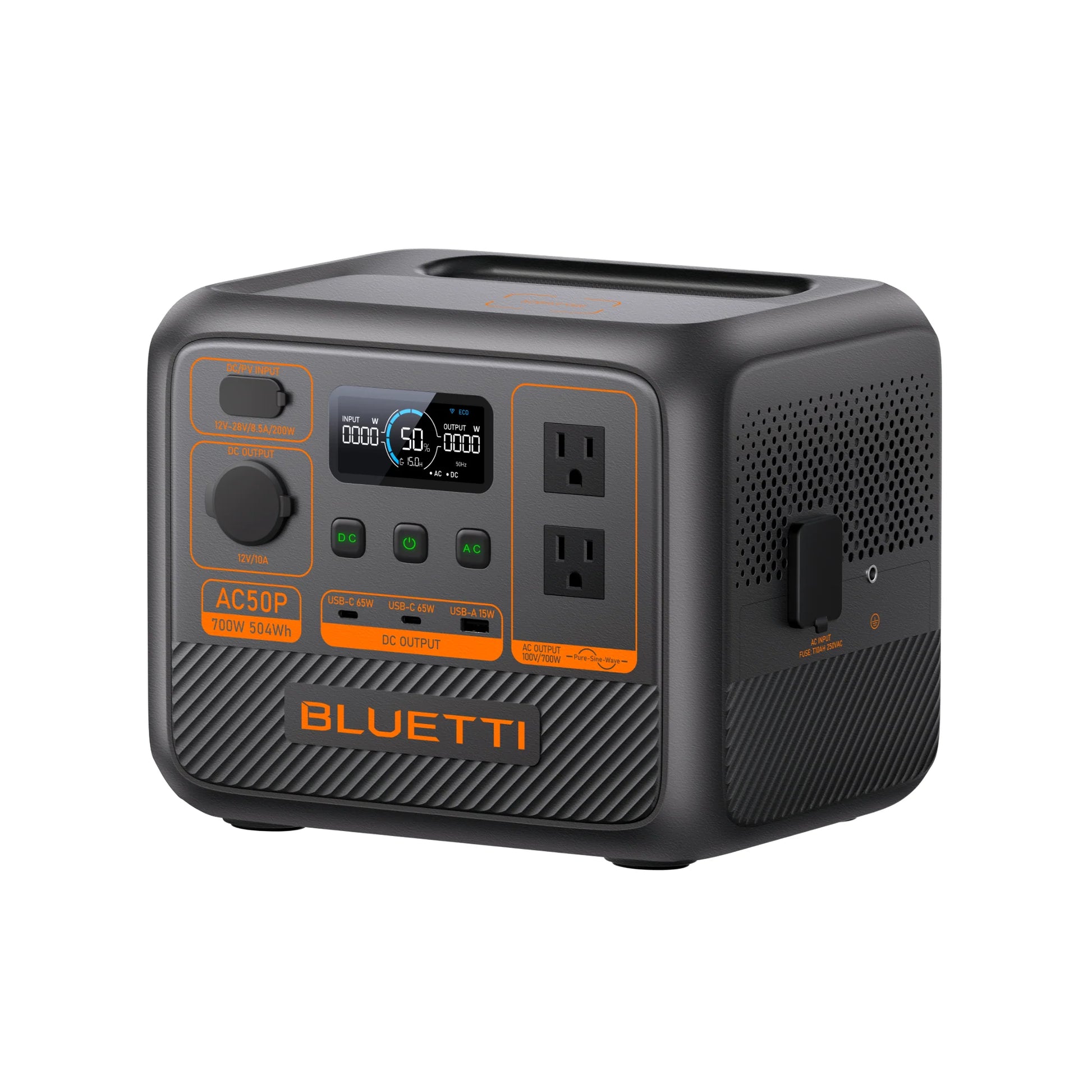 Everglow Tech BLUETTI AC50P Solar Portable Power Station/Solar Generator | 700W 448Wh