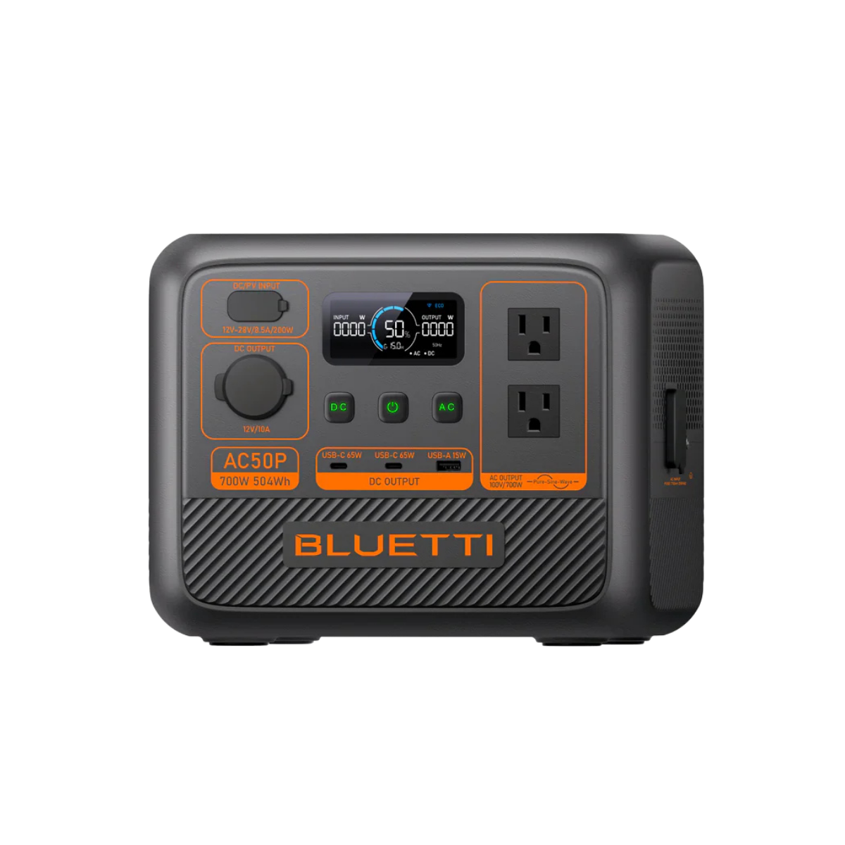 Everglow Tech BLUETTI AC50P Solar Portable Power Station/Solar Generator | 700W 448Wh