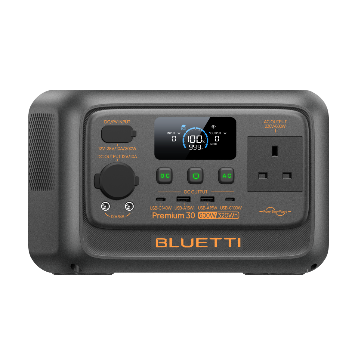 Everglow Tech Bluetti Premium 30 V2 Portable Power Station 320WH/600W