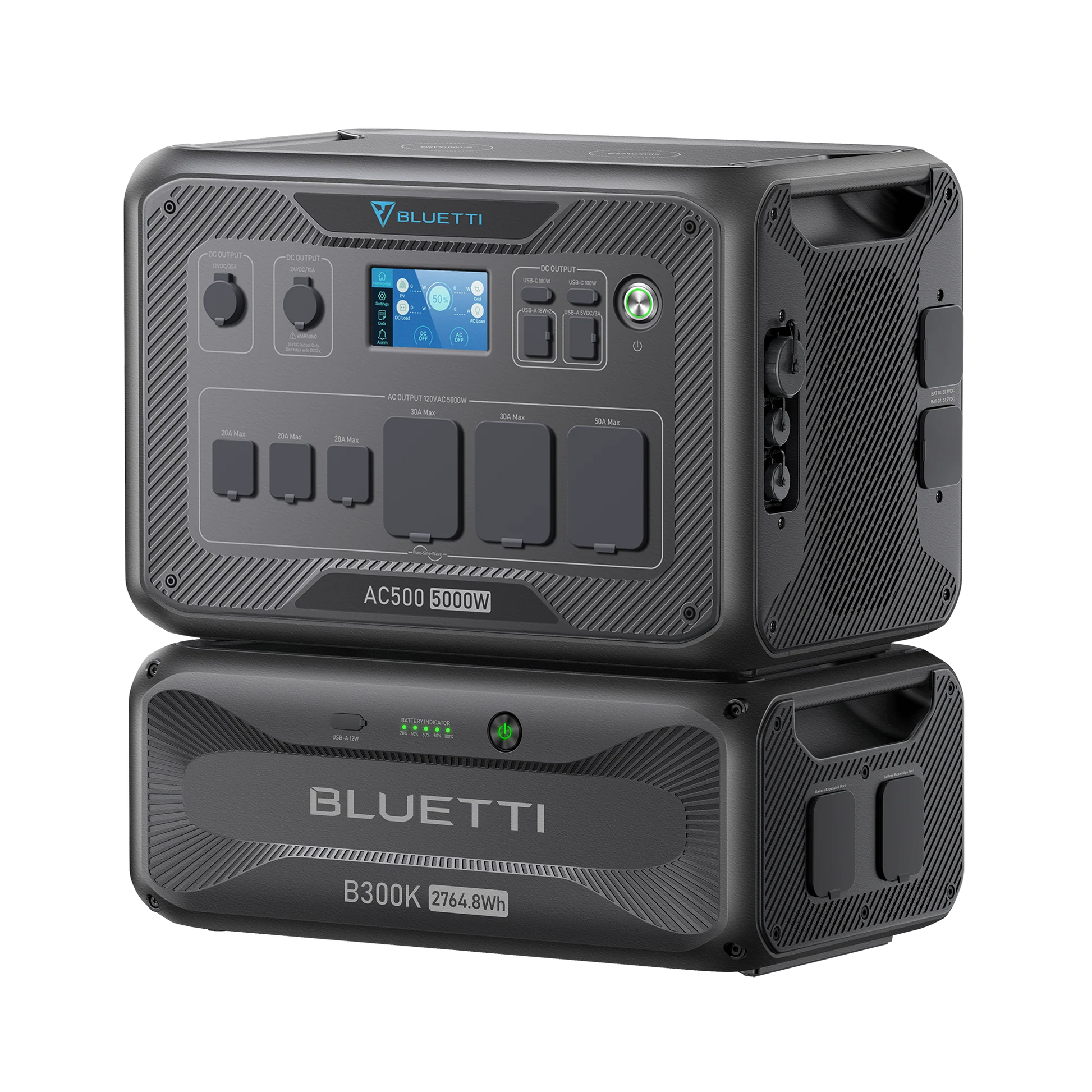 Everglow Tech BLUETTI AC500 + B300K Home Battery Backup