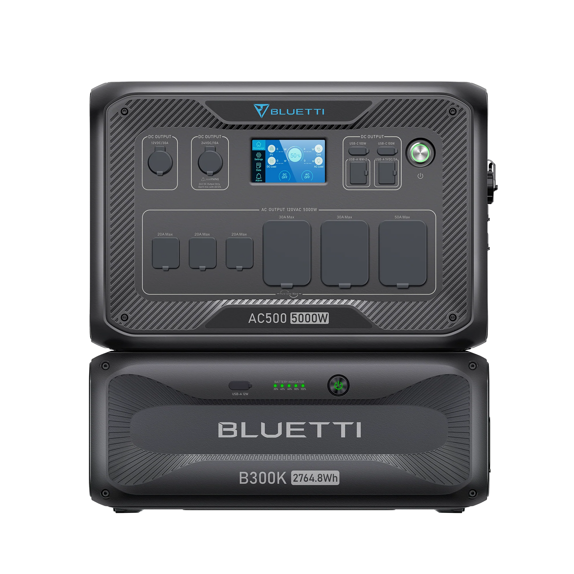 Everglow Tech BLUETTI AC500 + B300K Home Battery Backup BLUETTI AC500+1*B300K | Home Battery Backup