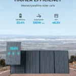 Everglow Tech BLUETTI 350W Solar Panel PV350 (PV350-EU-BK-BL-01)