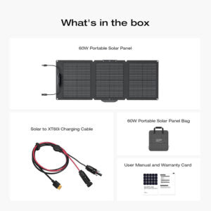 Everglow Tech EcoFlow 60W Portable Solar Panel (EFSOLAR60)