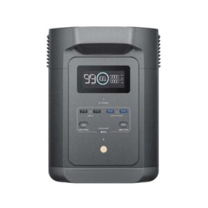 Everglow Tech EcoFlow DELTA 2 BLACK E980 – Portable Power Station (500W, 980Wh) with FREE GIFTS – EFE980-UK