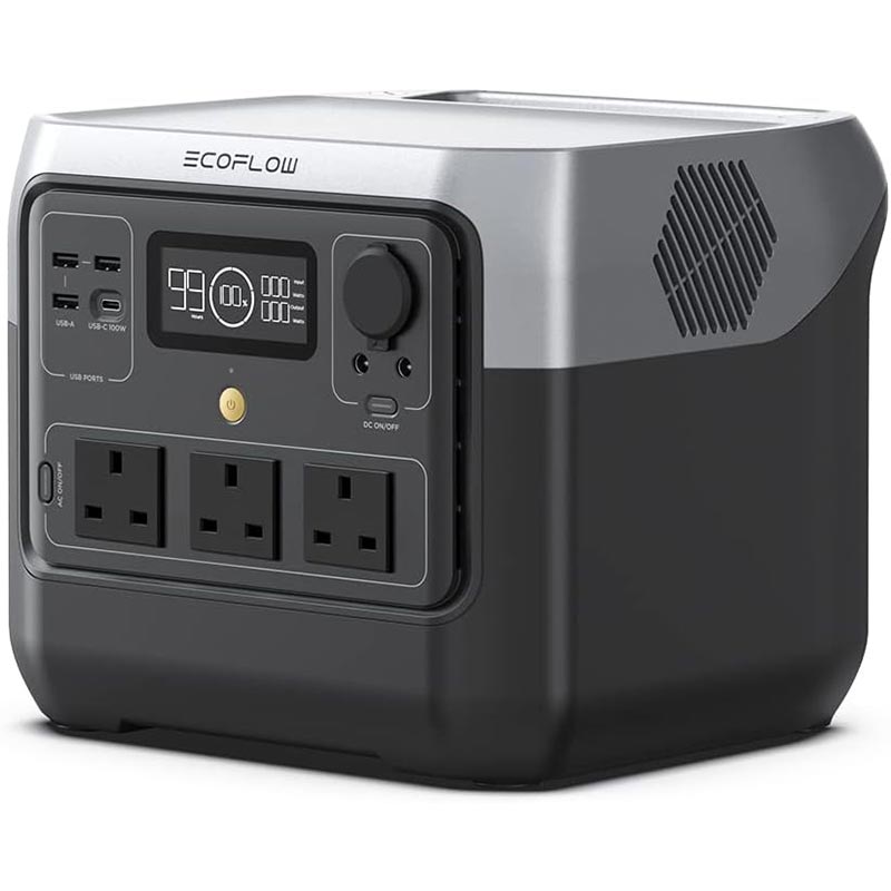 Everglow Tech EcoFlow RIVER 2 Pro – Portable Power Station (800W, 768Wh) – ZMR620-B-UK
