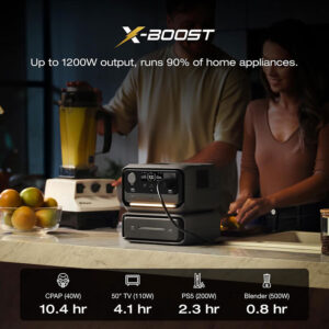 Everglow Tech EcoFlow RIVER 3 Max – Portable Power Station (572Wh, 600W – River 3 plus + Extra Battery EB300)