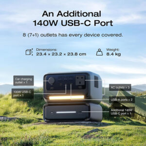 Everglow Tech EcoFlow RIVER 3 Max – Portable Power Station (572Wh, 600W – River 3 plus + Extra Battery EB300)