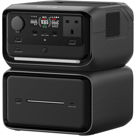 Everglow Tech EcoFlow RIVER 3 Max Plus – Portable Power Station (858Wh, 600W – River 3 plus + Extra Battery EB600) KES 78,999