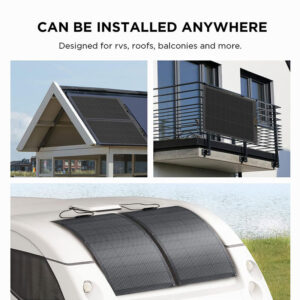 Everglow Tech EcoFlow 100W Flexible Portable Solar Panel (ZMS330)