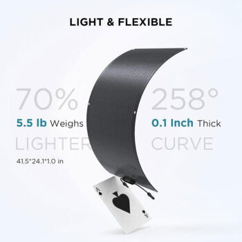 Everglow Tech EcoFlow 100W Flexible Portable Solar Panel (ZMS330)