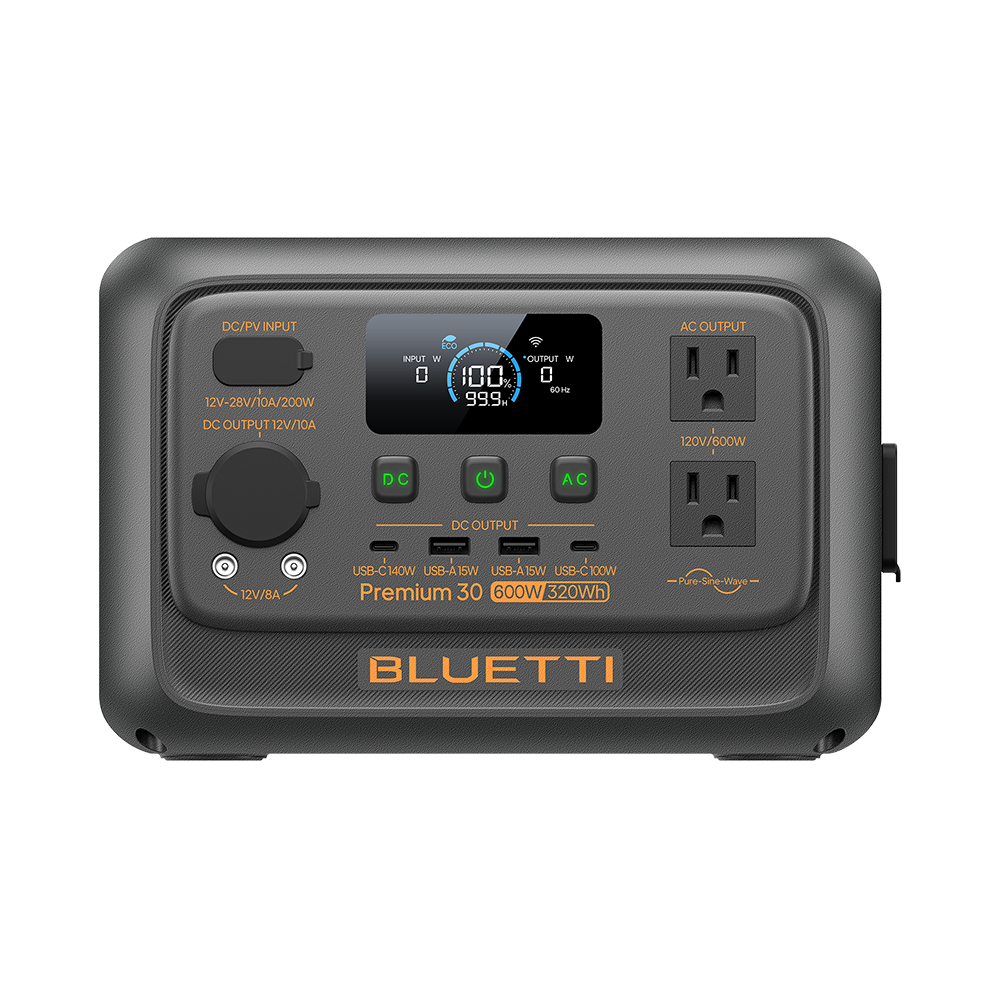 Everglow Tech Bluetti Premium 30 V2 Portable Power Station 320WH/600W