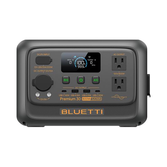 Everglow Tech Bluetti Premium 30 V2 Portable Power Station 320WH/600W